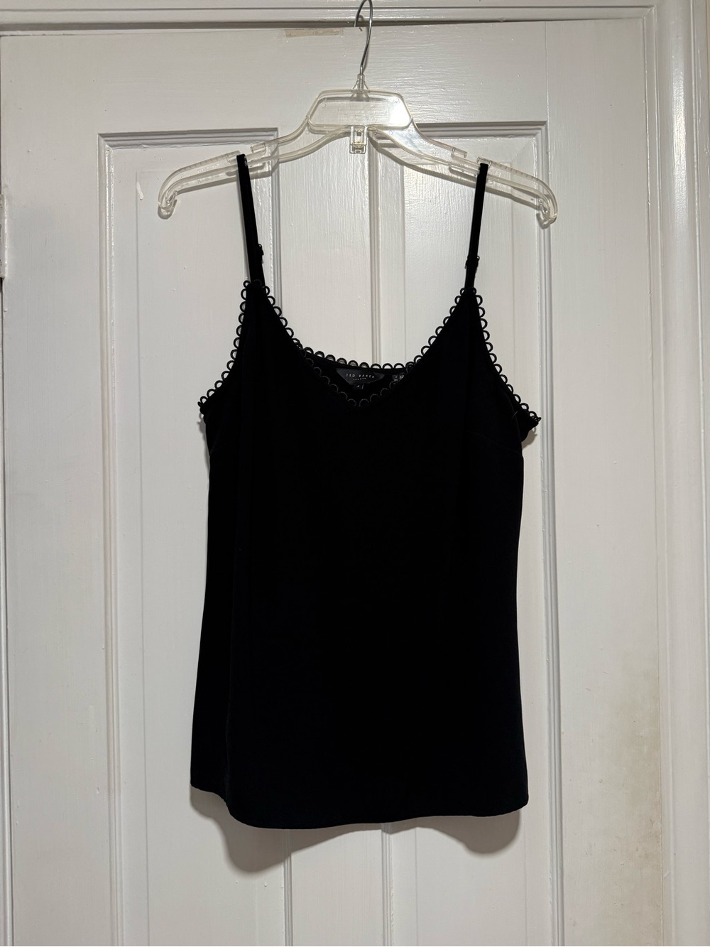 Ted Baker Black Scallop-Edge Camisole
